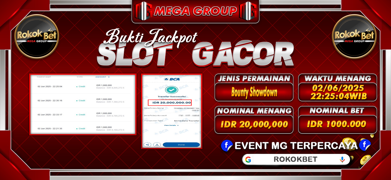 Bukti JP situs Rokokbet hari Selasa, 03 Juni 2025